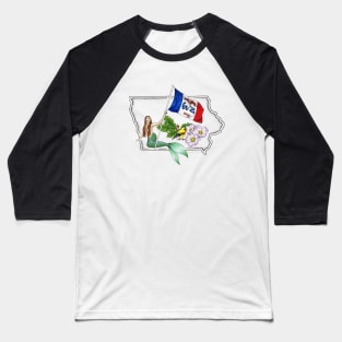 Iowa Mermaid Baseball T-Shirt